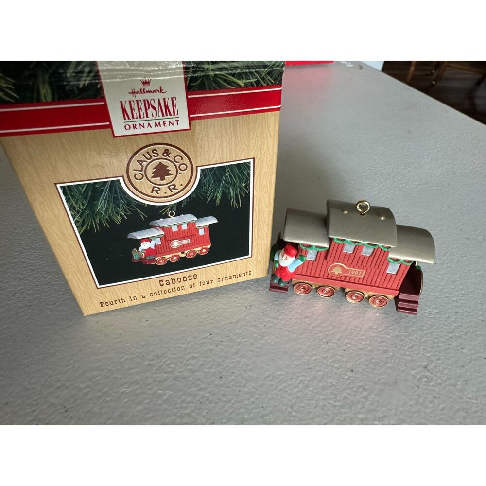 Hallmark Ornament Train Caboose 1991